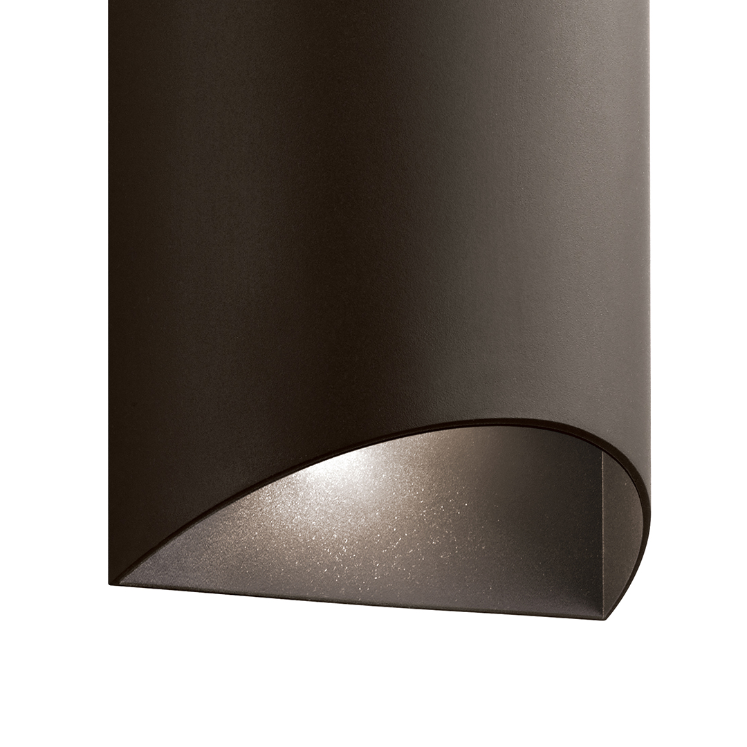 Wesley 2 Light Wall Light in Bronze | Kichler Lighting