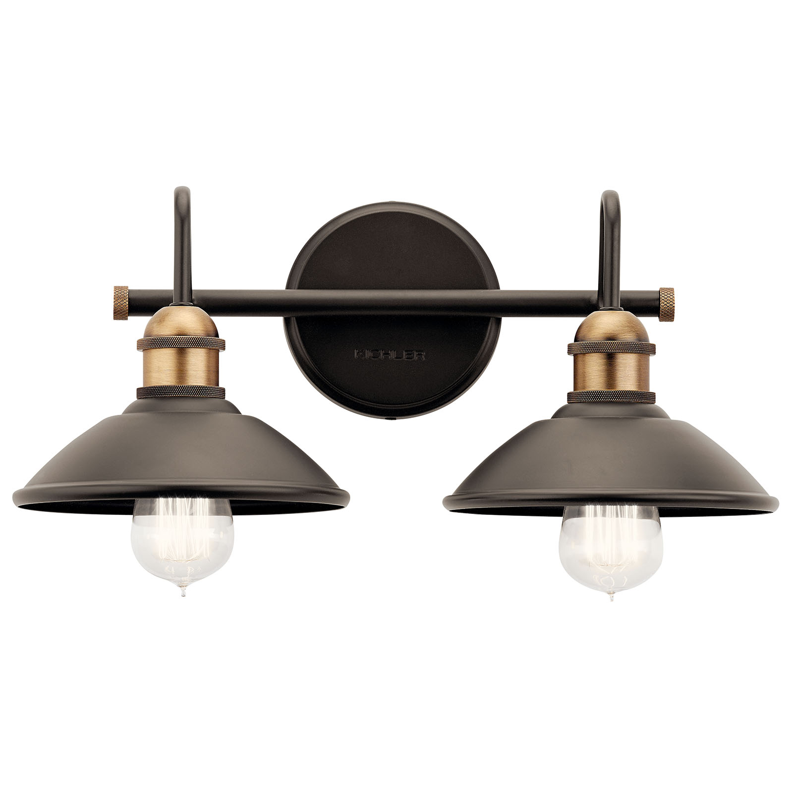 Clyde™ 2 Light Vanity Light Olde Bronze® | Kichler Lighting