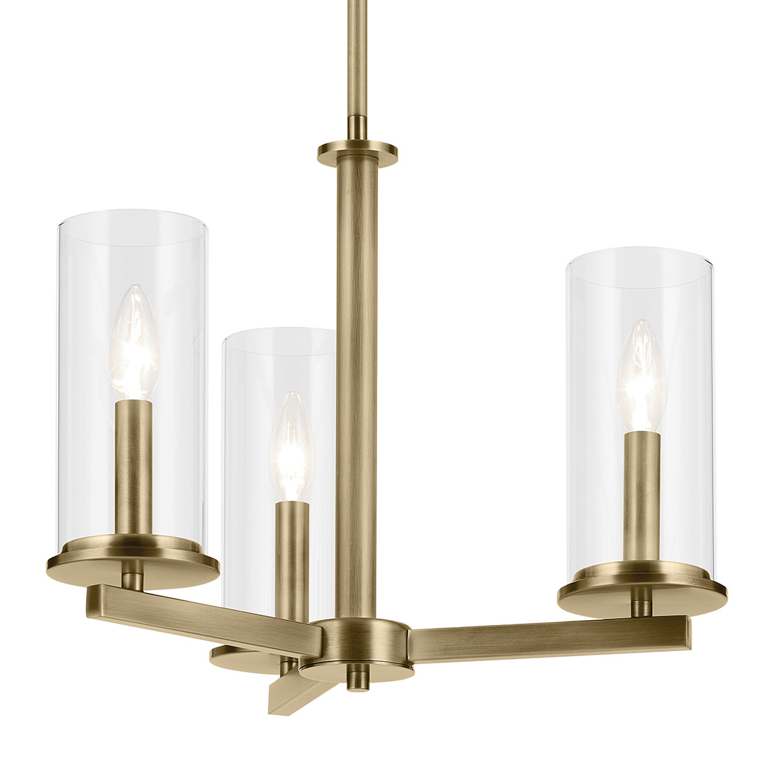 mrm-∞-k Crosby 3 Light Chandelier Black | Kichler Lighting