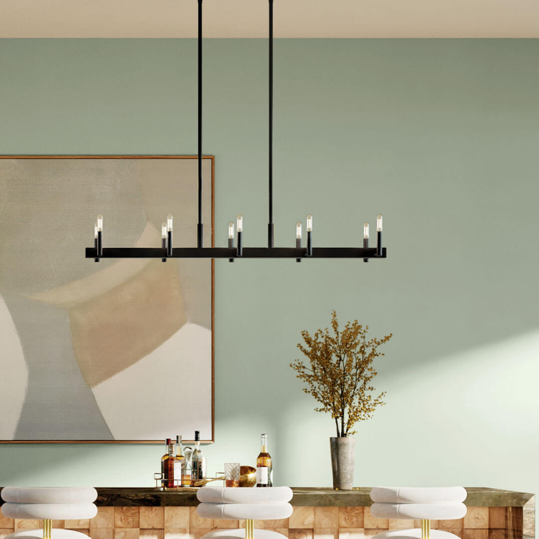 Erzo™ 6 Light Chandelier Satin Nickel | Kichler Lighting