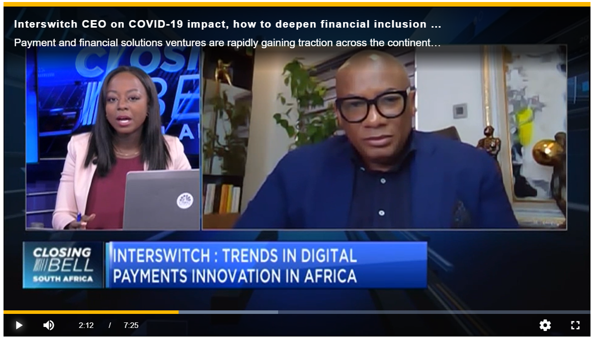 Interswitch CEO on COVID-19 impact, how to deepen financial inclusion in Africa image