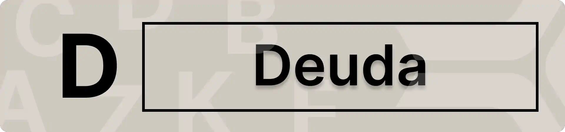 Definición de que es una deuda 