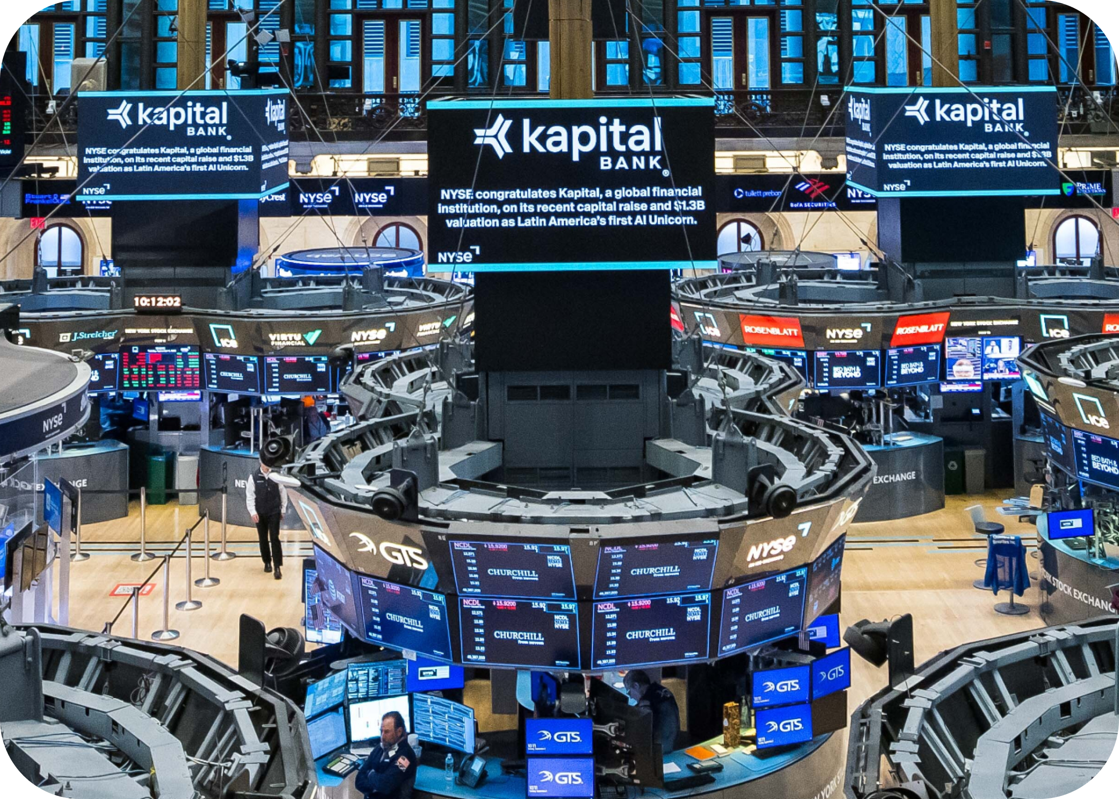 Participamos en Nasdaq, en la Bolsa de Nueva York, una presencia que proyectó nuestro liderazgo en Latinoamérica y reforzó nuestra expansión.