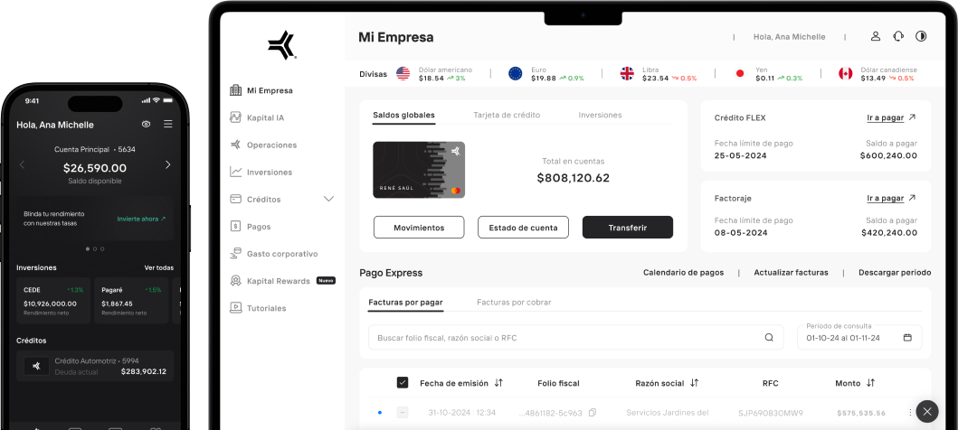 plataforma y app kapital