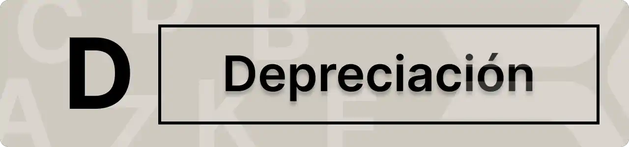 ¿Qué es la depreciación?