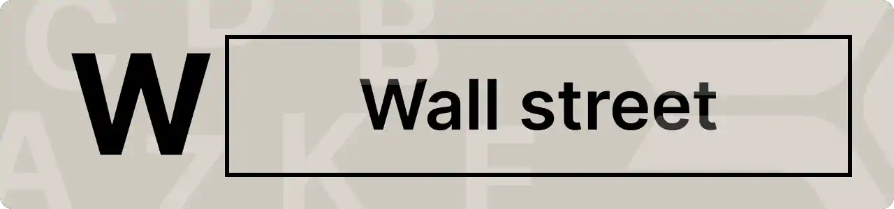 ¿Qué es wall street?
