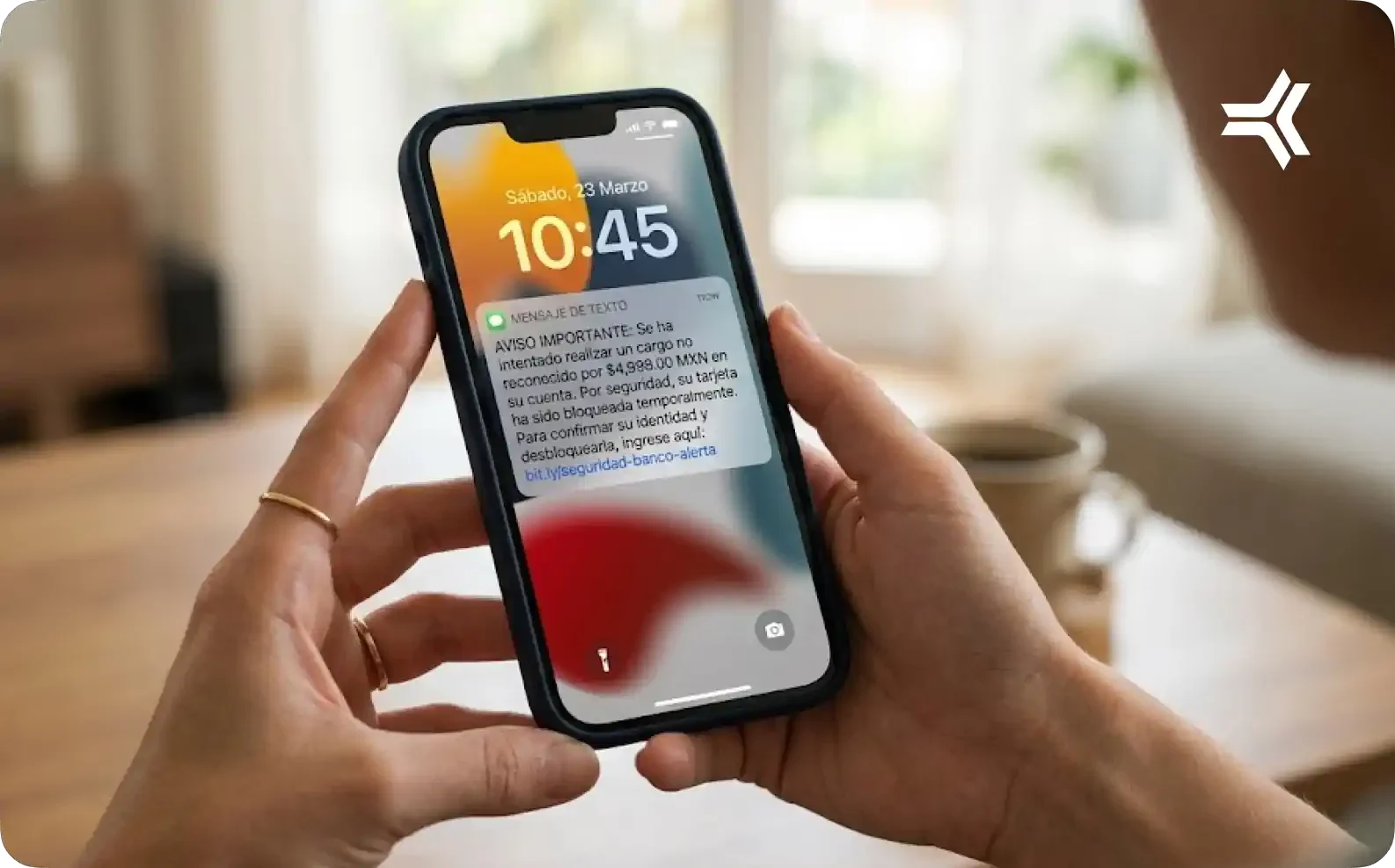 Conoce cómo el smishing busca robar tus datos por medio de un mensaje de texto suplantando la identidad de un banco o una empresa.