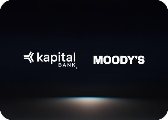 Kapital Bank recibe calificación positiva por parte de Moody's, con una evaluación de depósitos de A-.mx a largo plazo y ML A-2.mx a corto plazo, ambas con perspectiva estable.