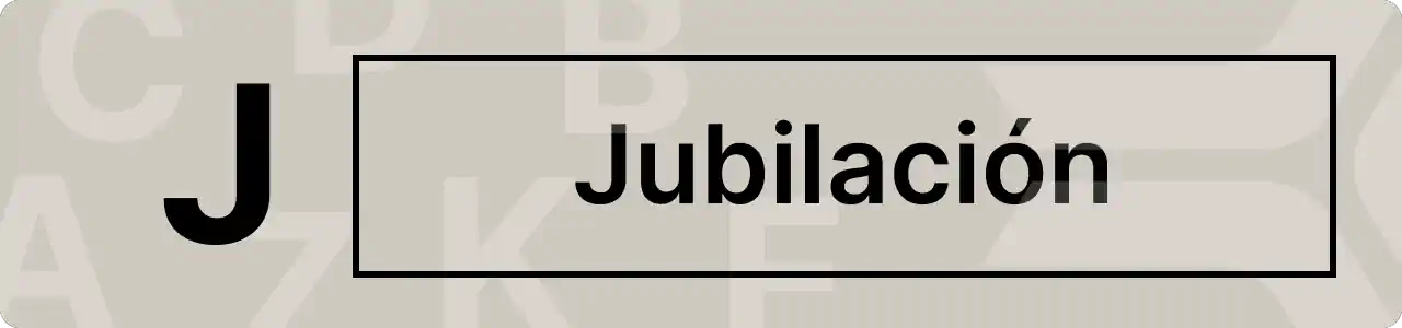 Imagen de la palabra Jubilación