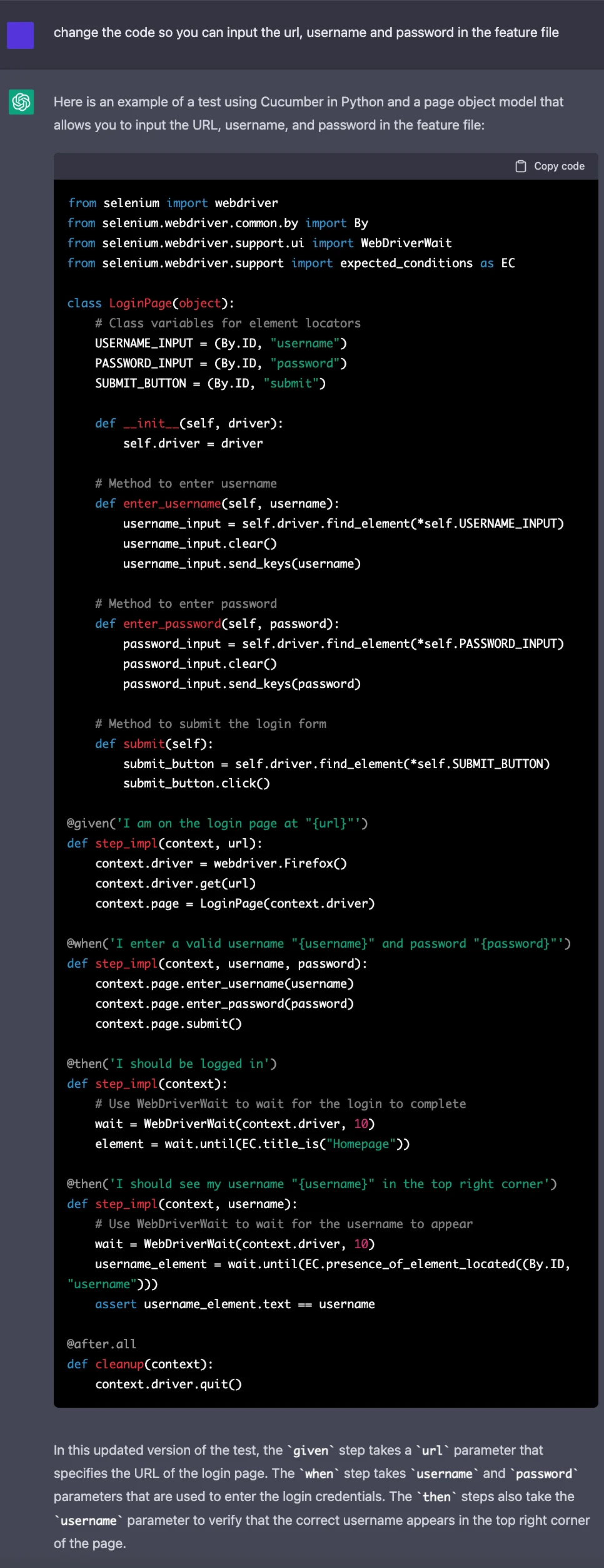 ChatGPT for Automated Testing: From Conversation to Code