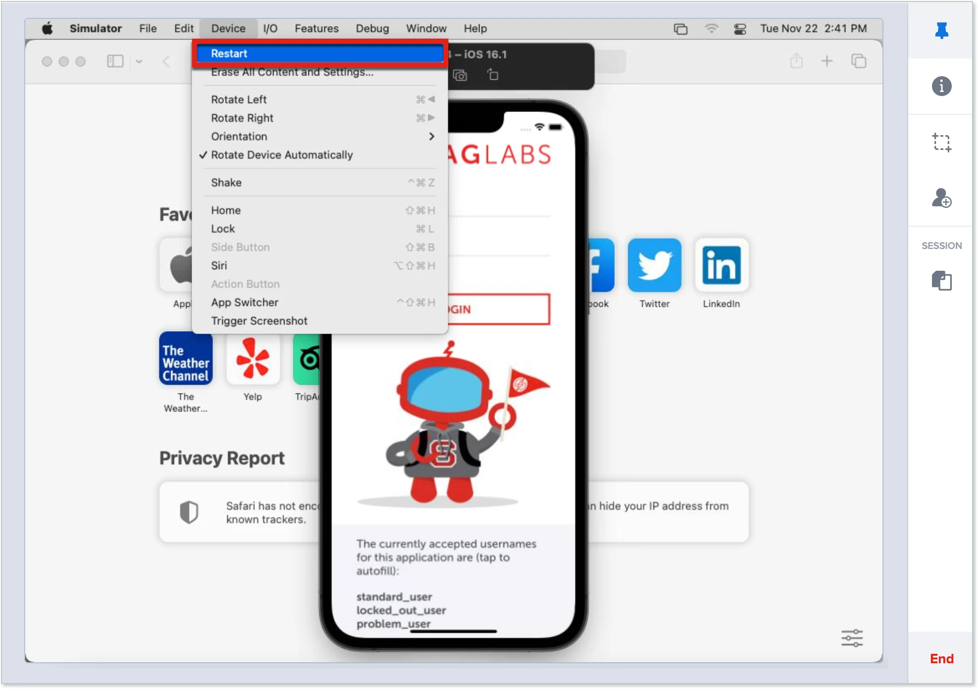inspect element iphone 5