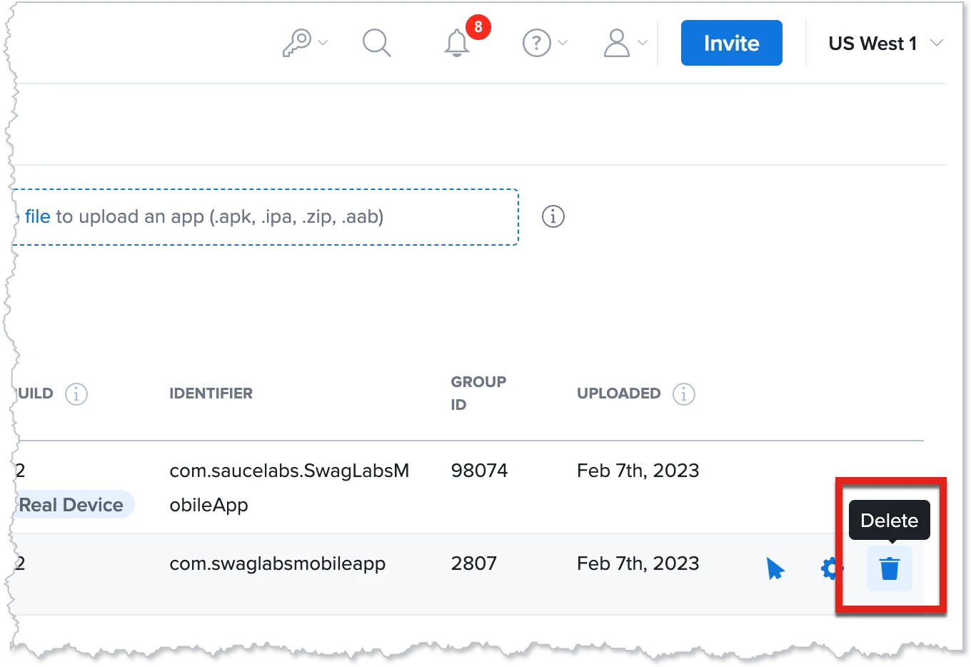 App management step 4