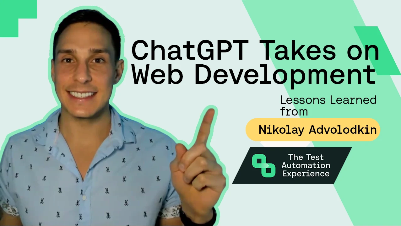 ChatGPT Takes on Web Development: The Test Automation Experience