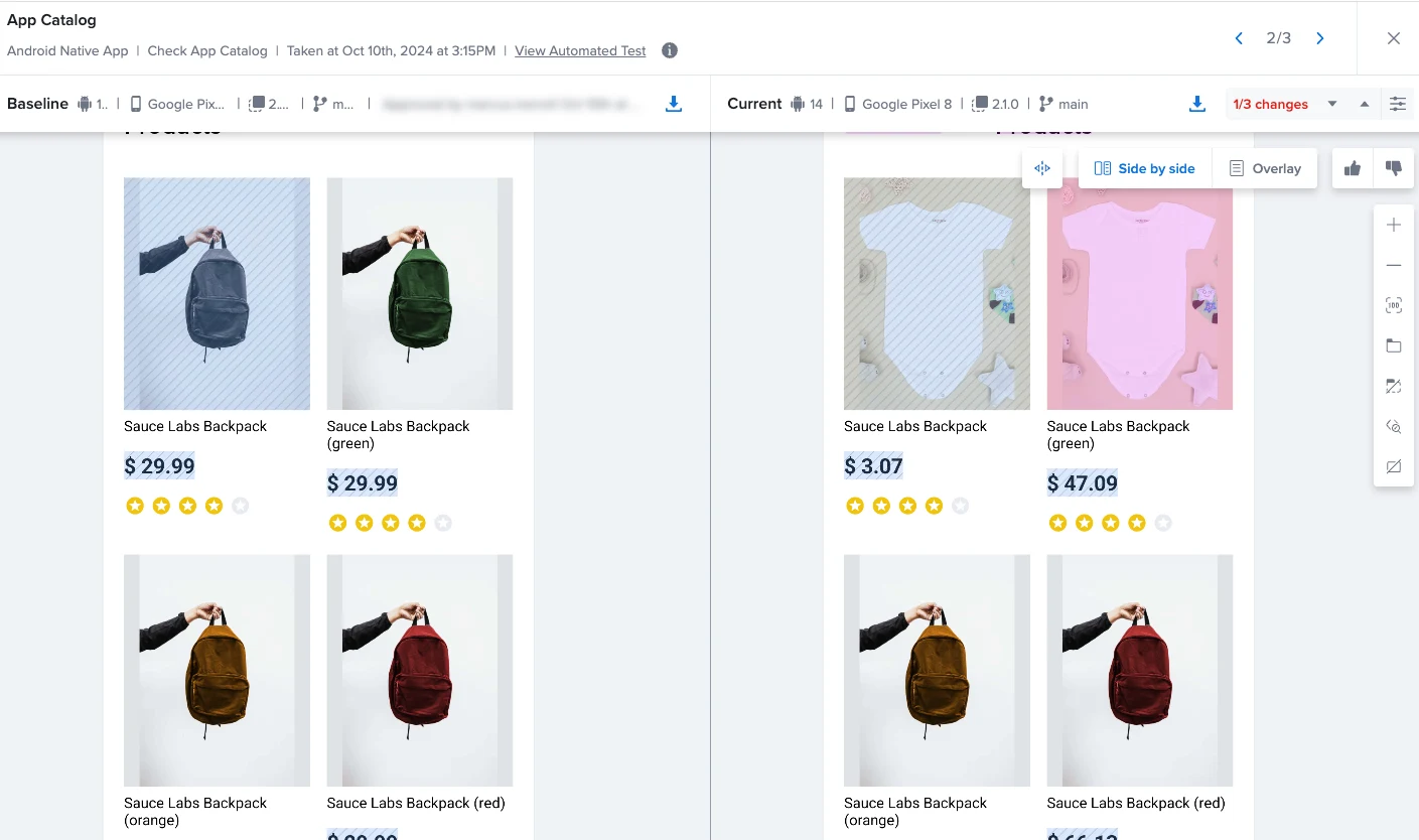 Sauce Visual for Mobile