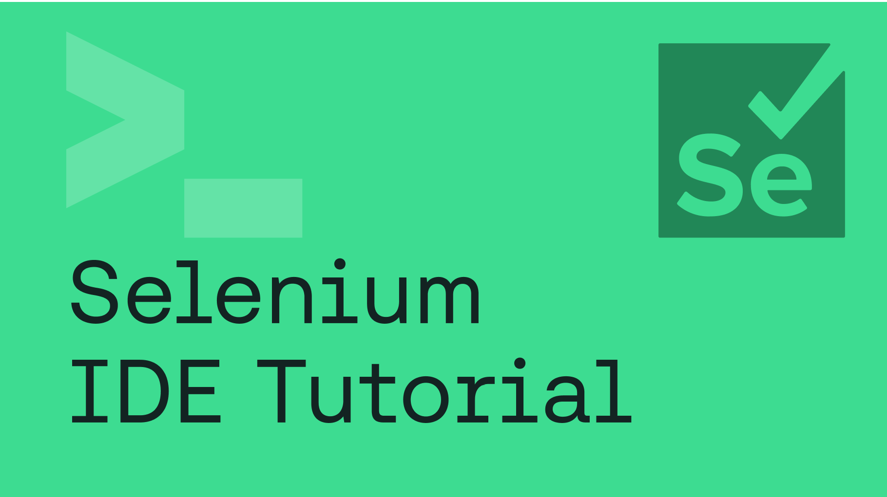 Blog - Selenium IDE Tutorial