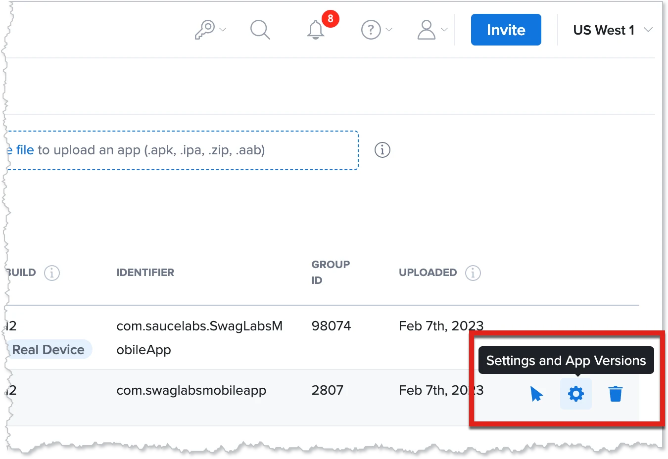 App management step 3a