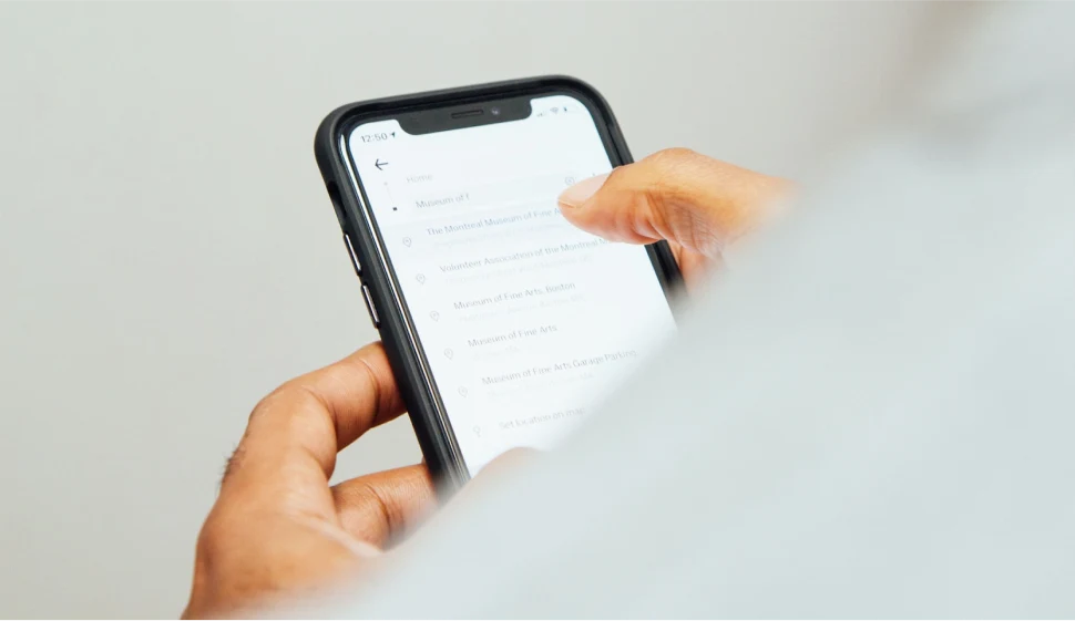 This is someone using a phone