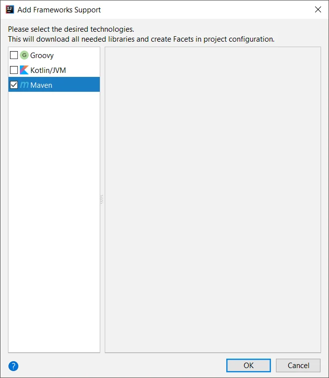 intellij-add-framework-support