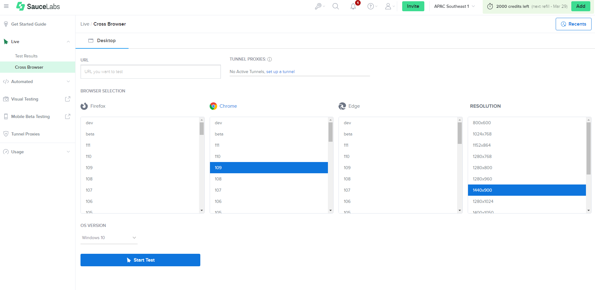 Cross Browser Testing