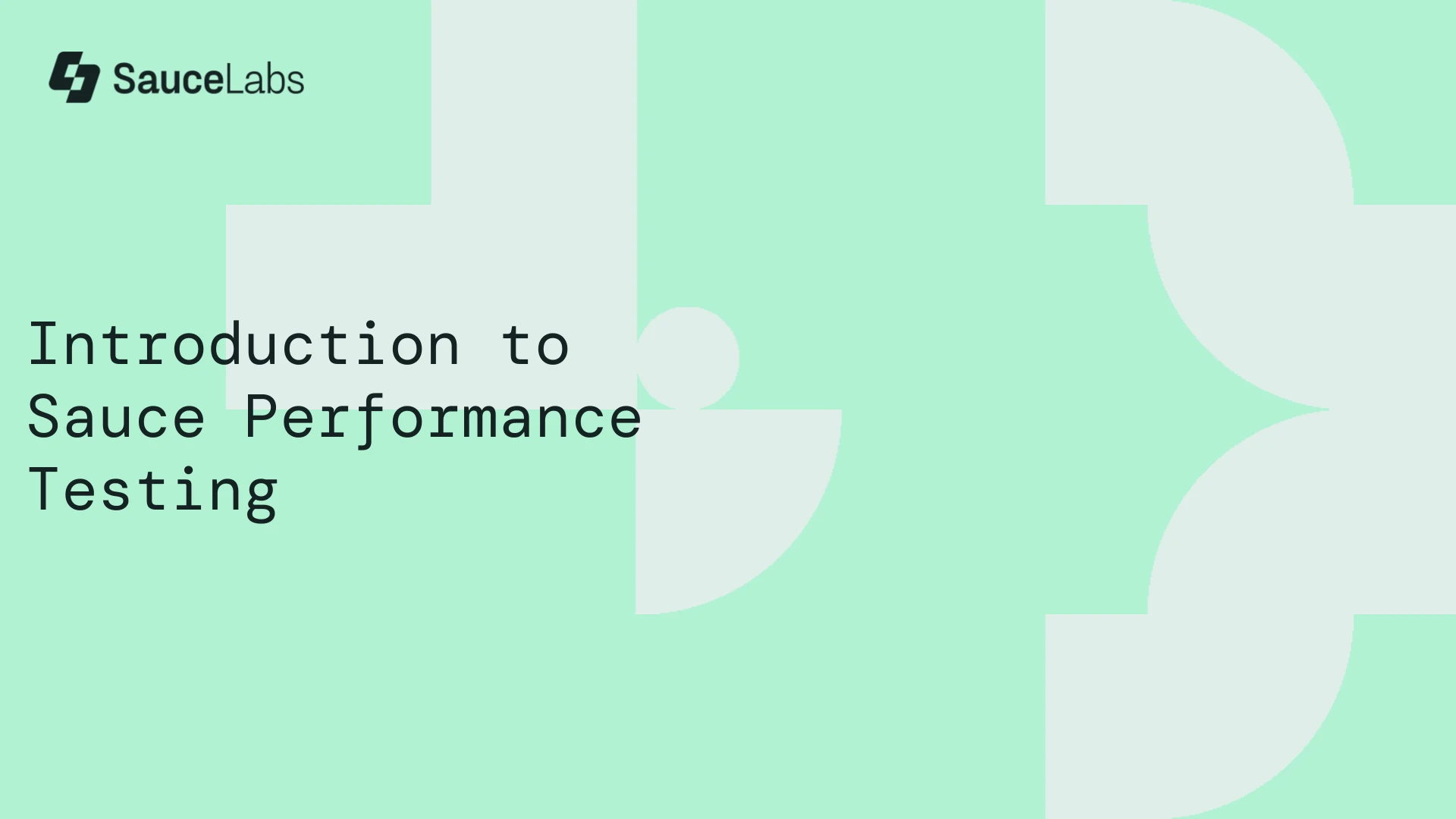 Sauce Performance Testing Overview demo video