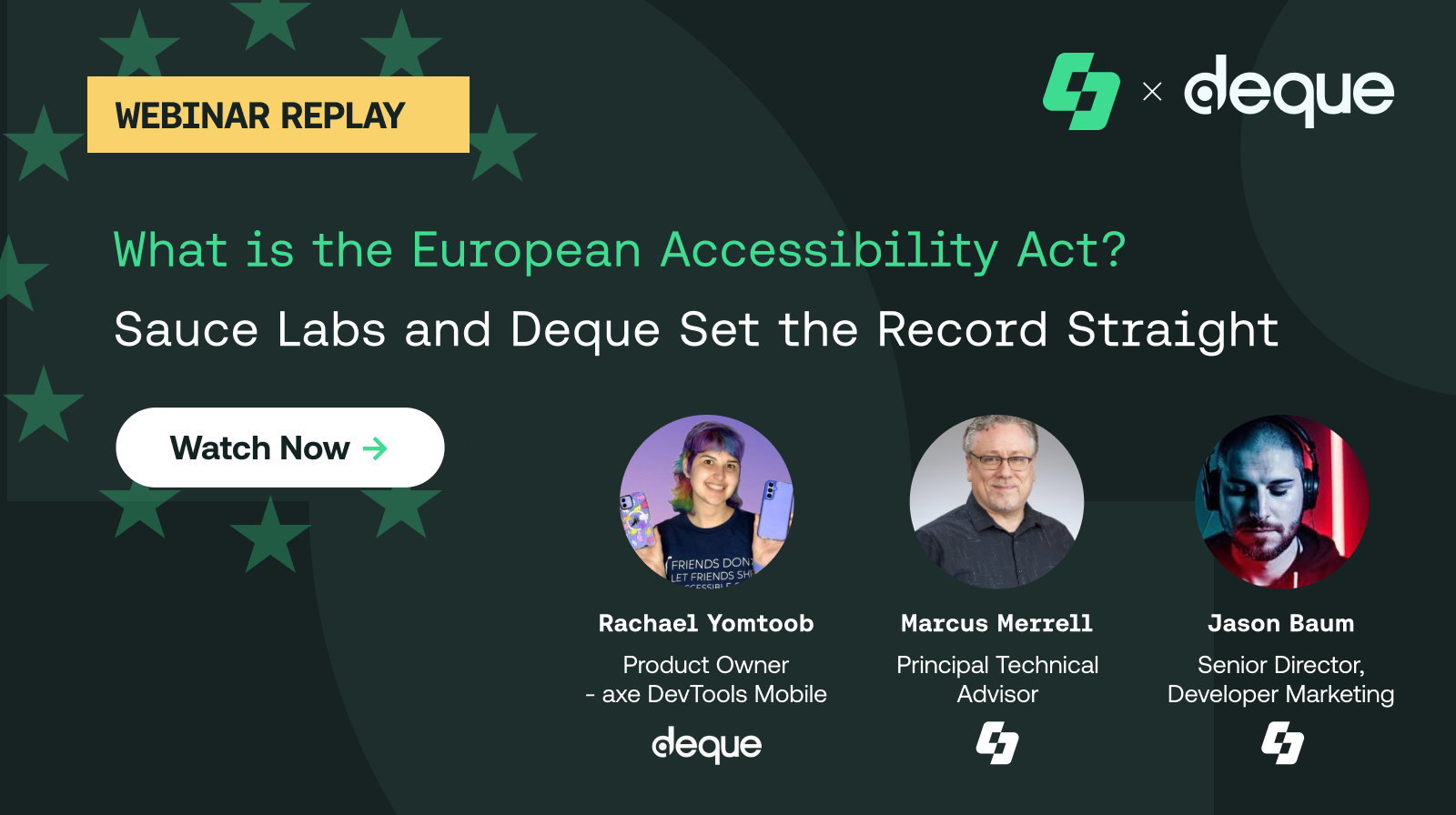 What is the European Accessibility Act? Sauce Labs and Deque Set the Record Straight