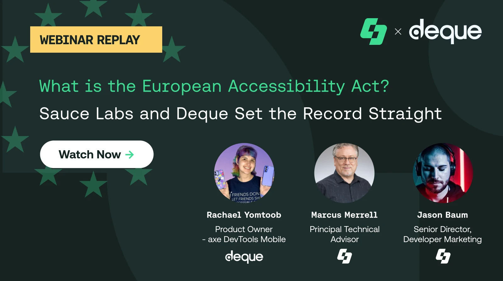 What is the European Accessibility Act? Sauce Labs and Deque Set the Record Straight