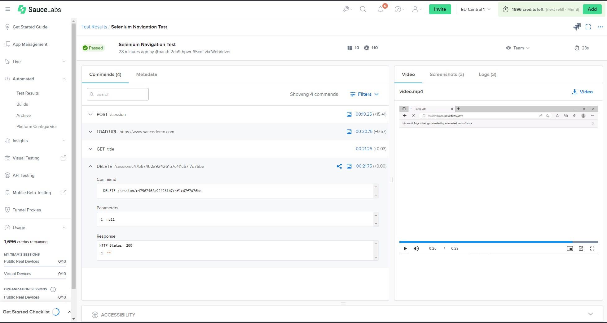 Metadata and Logs