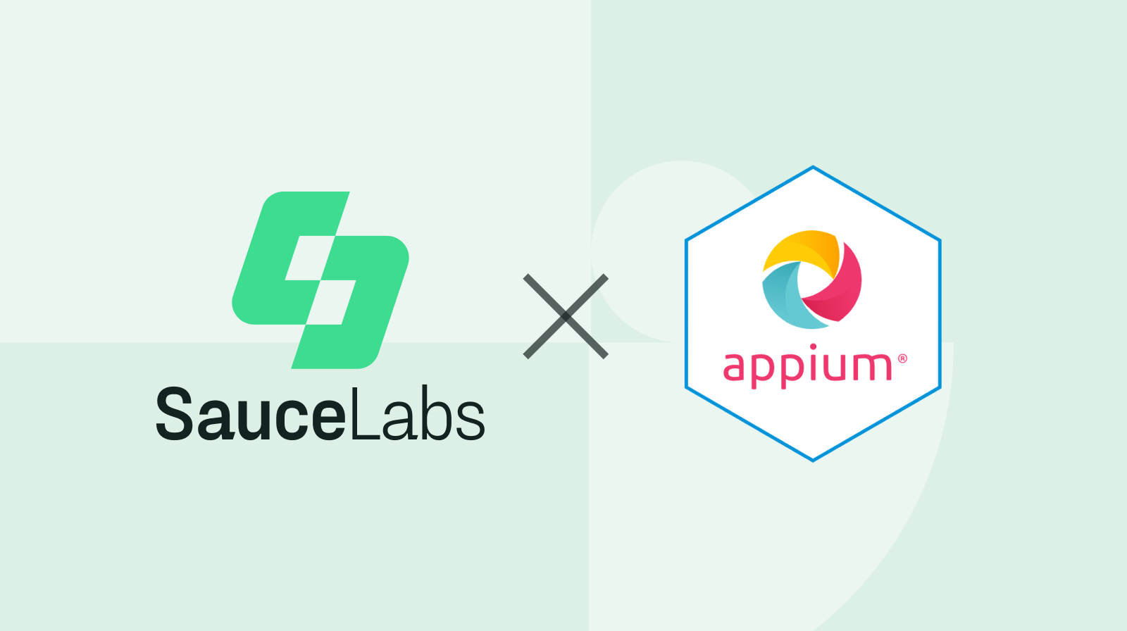 Sauce Labs logo and Appium logo 