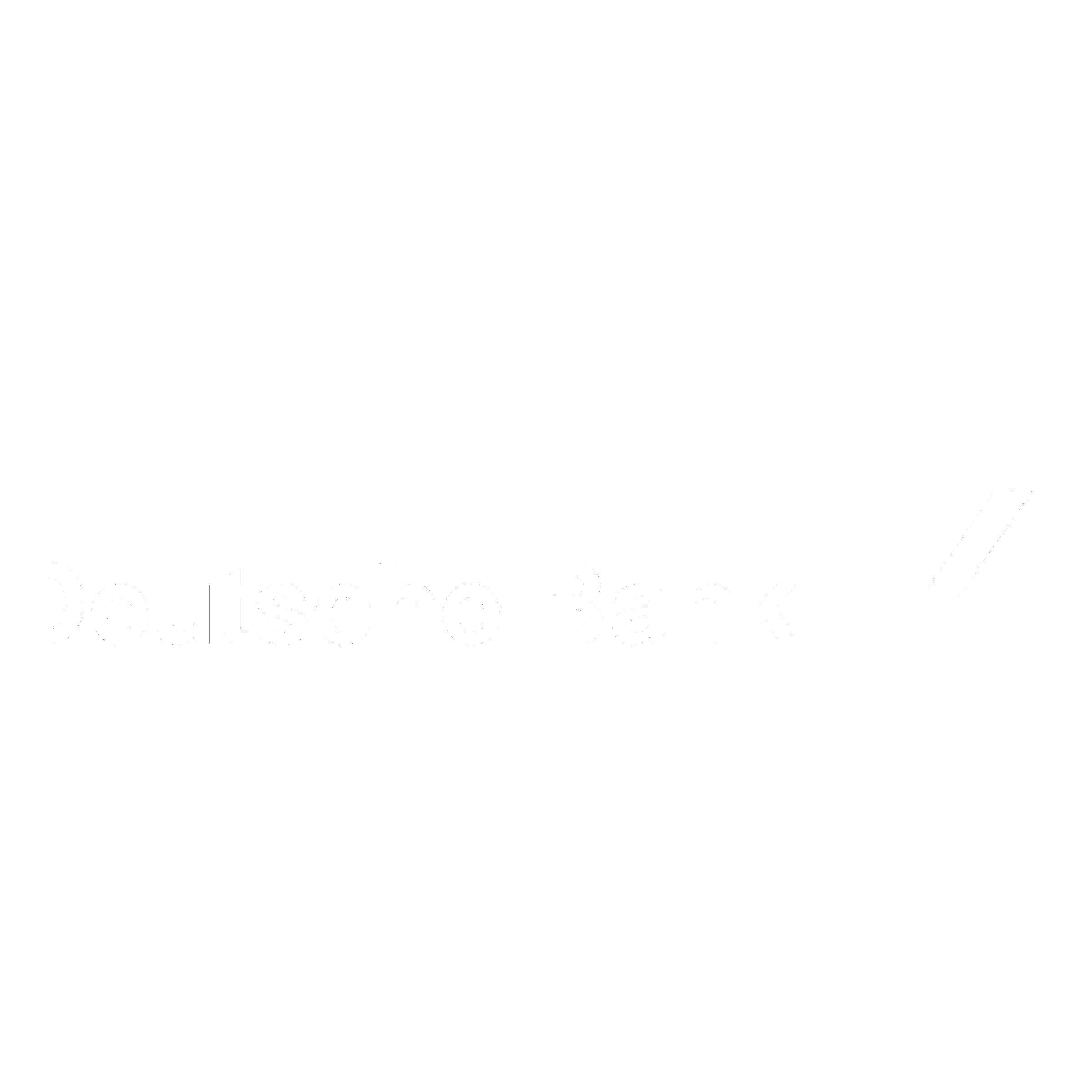 Deutsche Bank Logo - White