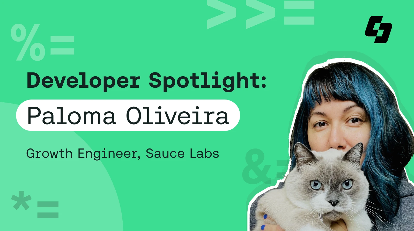 Headline image for Developer Spotlight blog on Paloma Oliveira