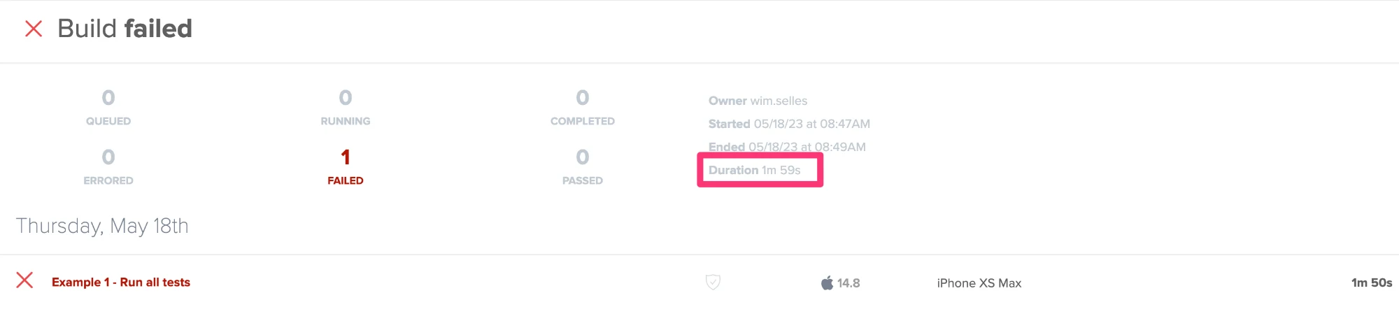 Tests run without sharding