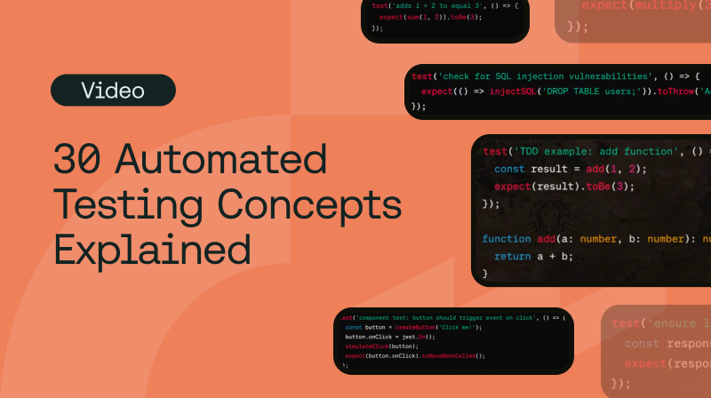 30 Automated Testing Concepts Explained