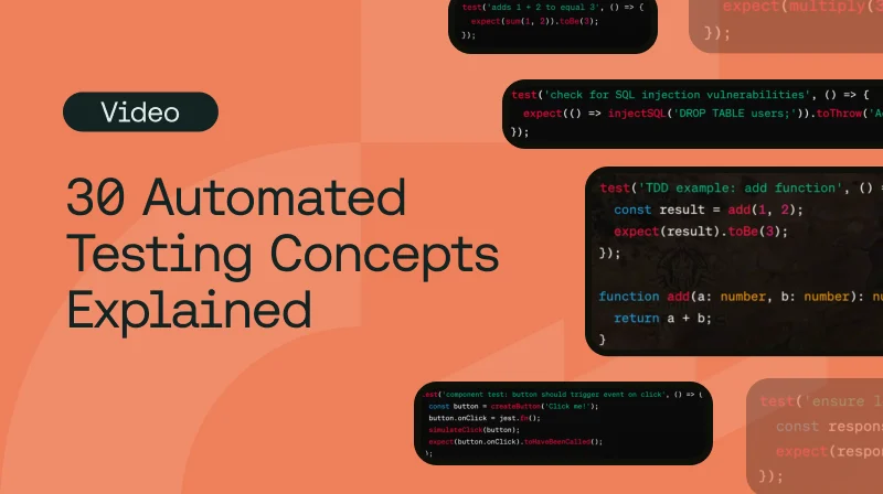 30 Automated Testing Concepts Explained