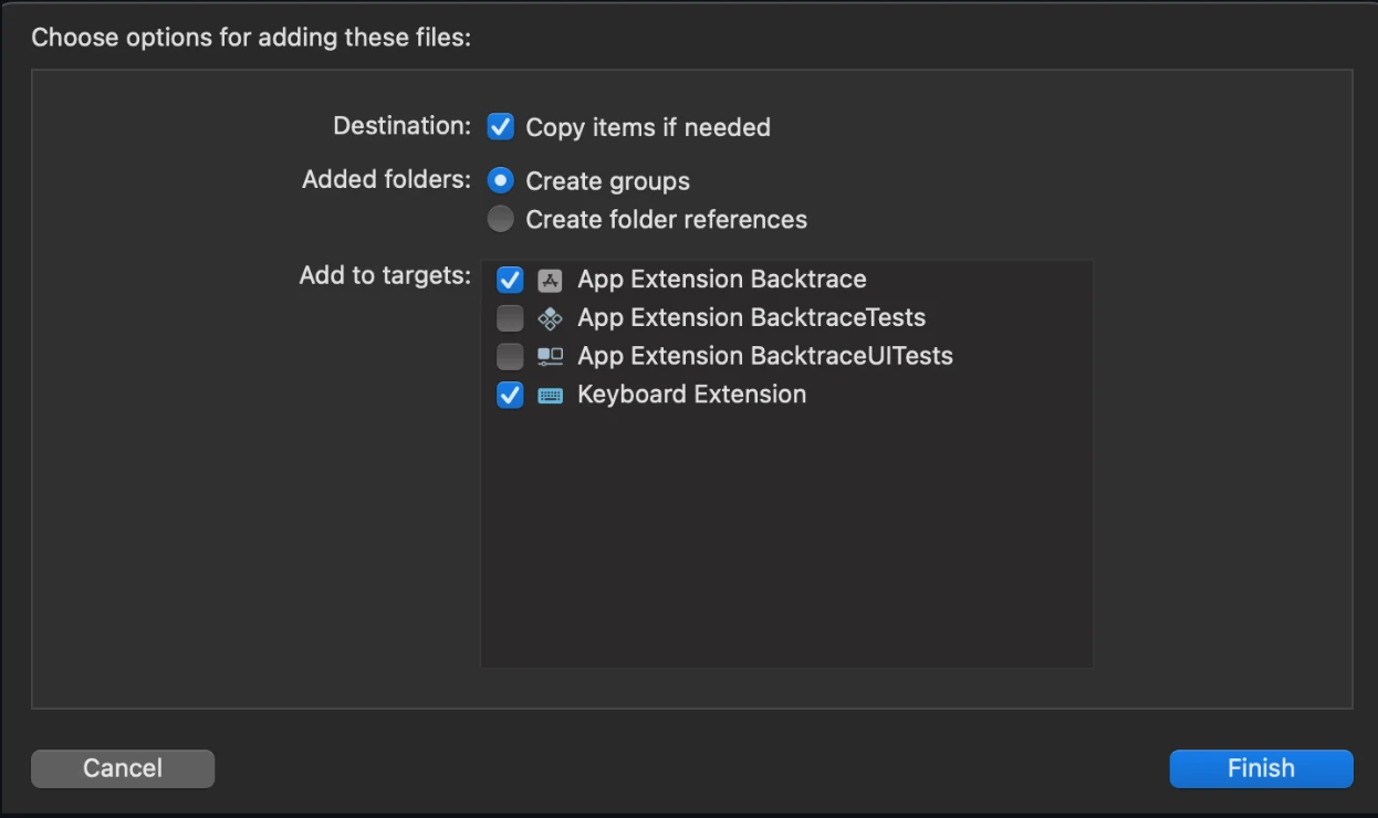 Error Monitoring Dialog Box