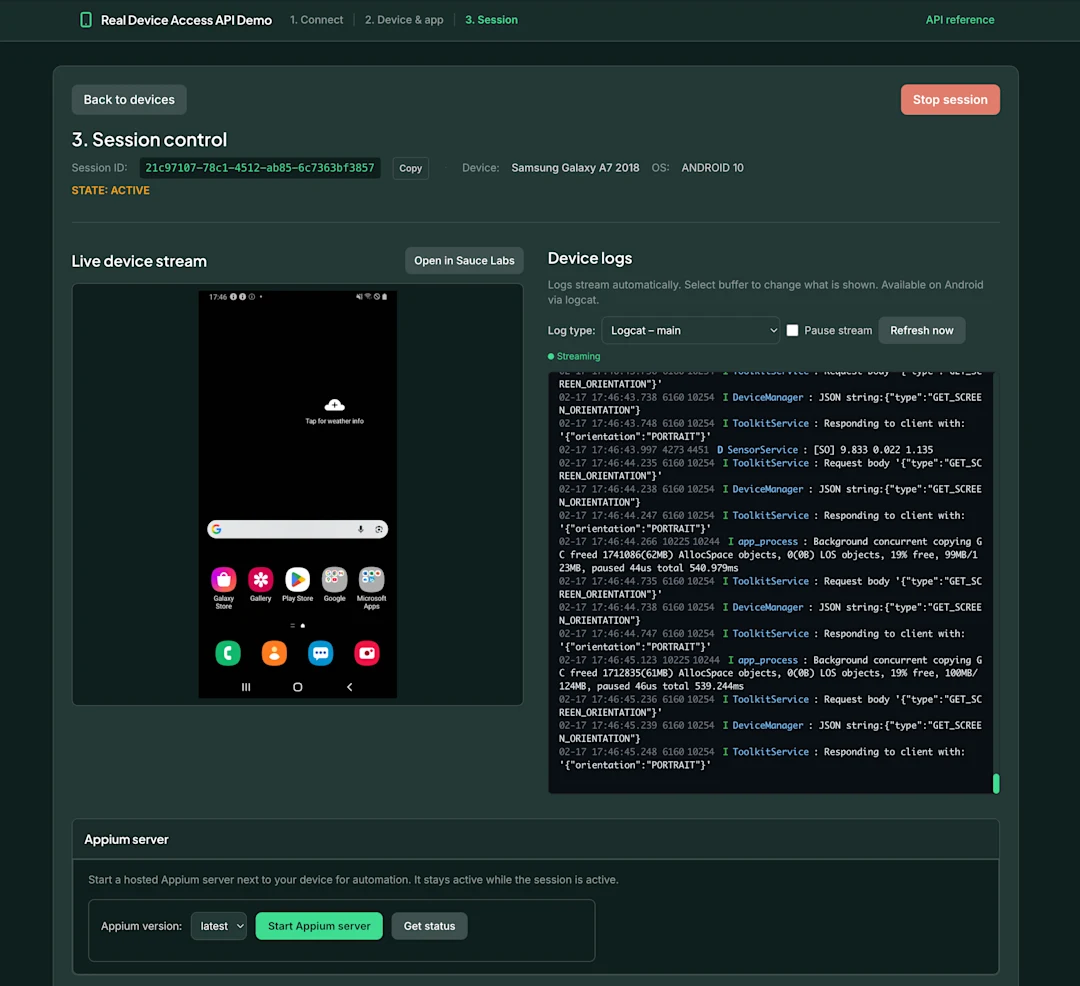 Announcing the Sauce Labs Real Device Access API | Sauce Labs