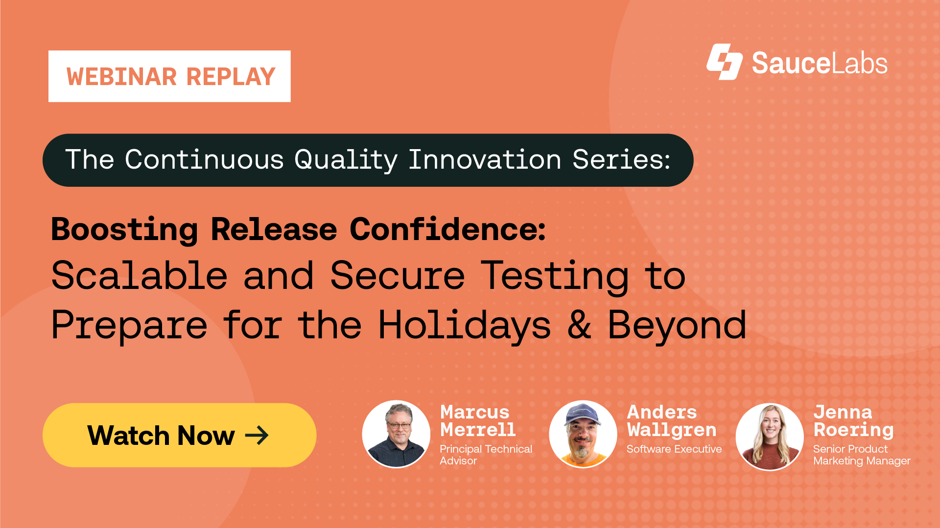 Boosting release confidence: Scalable and secure testing to prepare for the holidays and beyond  
