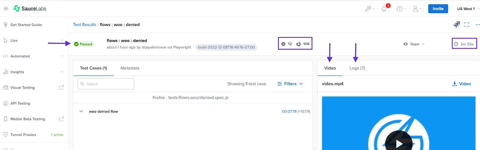 Drilling down on the tests