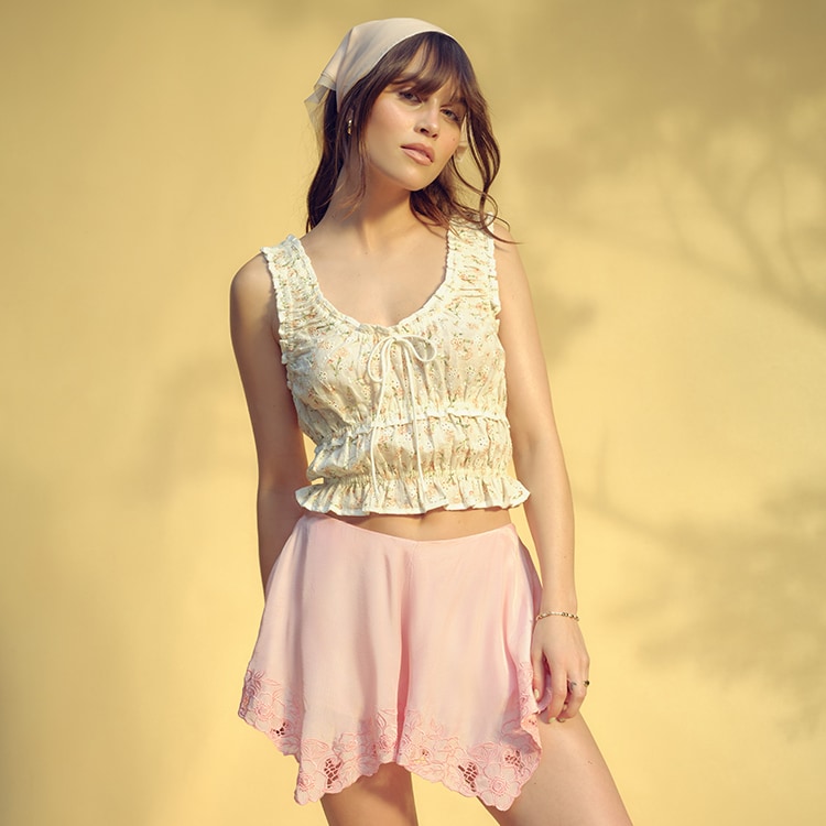 あ*な様 HTH glitter balloon shorts ピンク TDM9621-F_600x600_crop_center.