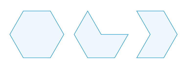 irregular hexagon shape