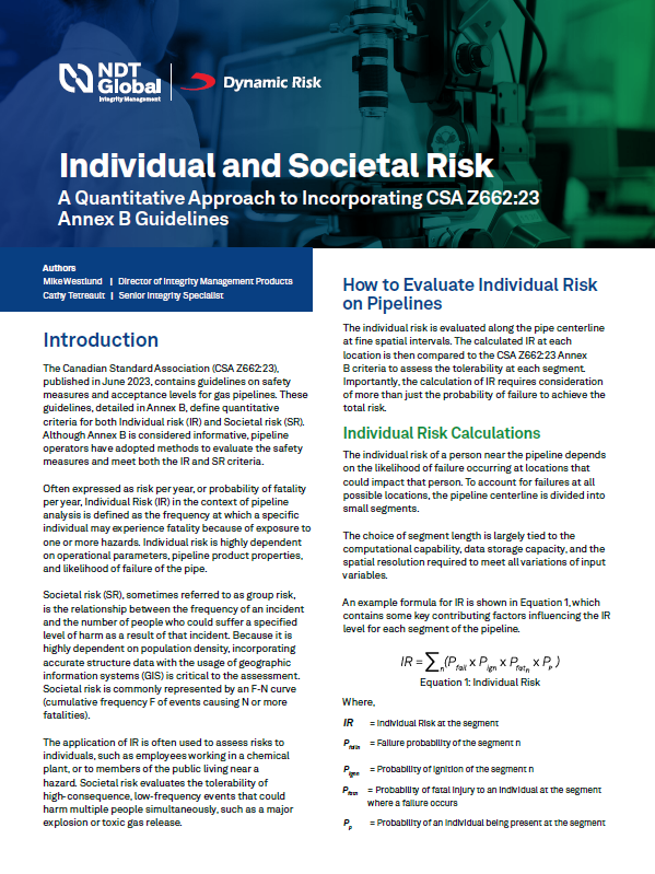 Individual and Societal Risk, A Quantitative Approach to Incorporating ...