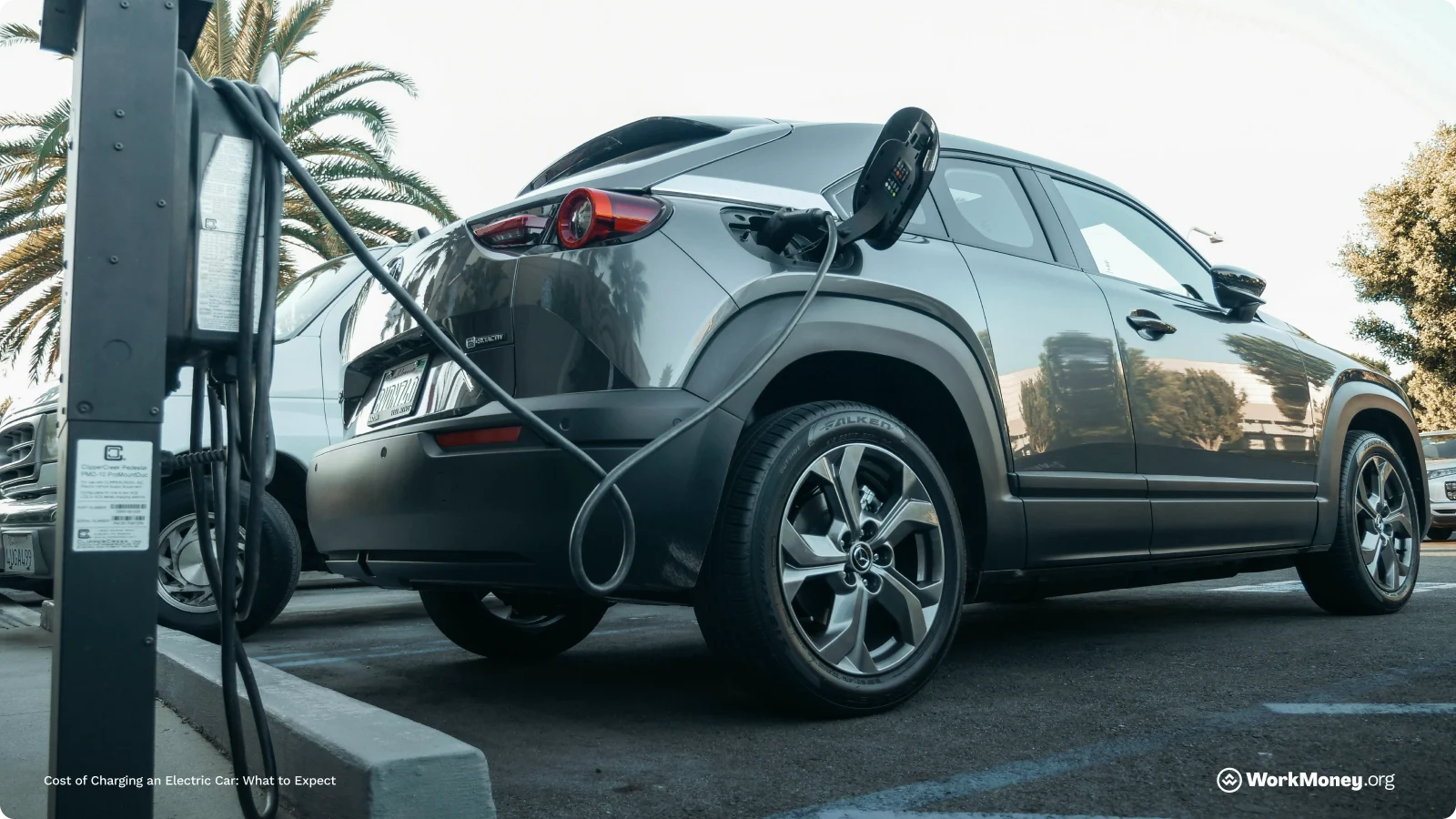 Image of an EV car charging