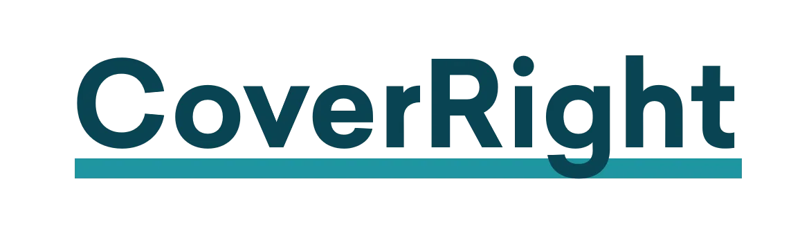 CoverRight logo with the word “CoverRight” in dark teal font and a teal underline beneath the text.