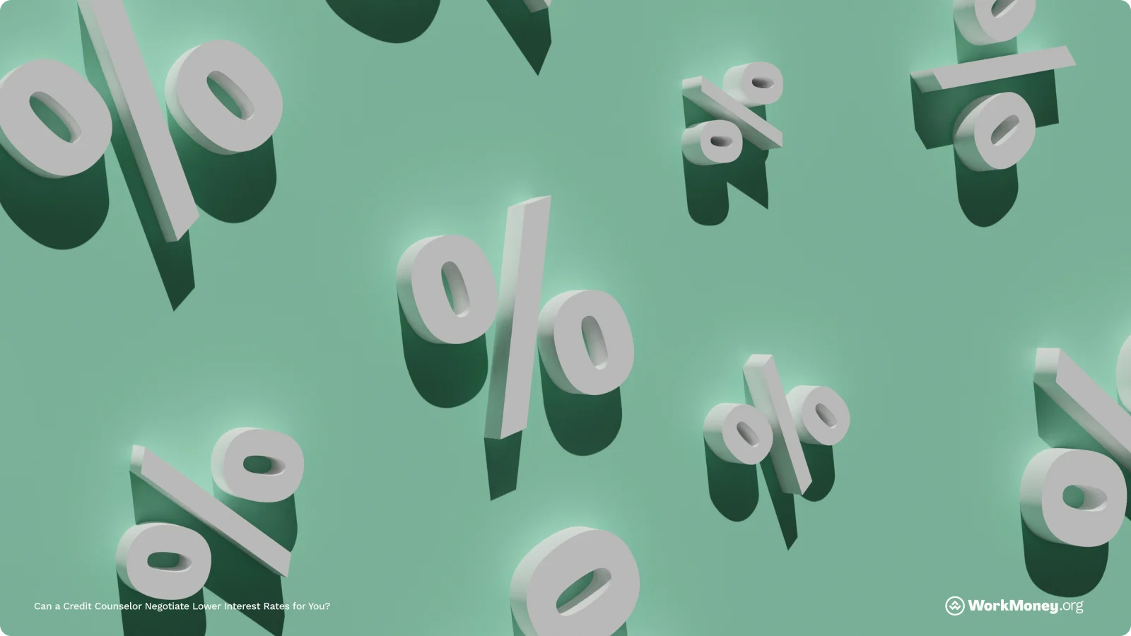 Percentage rates floating around.