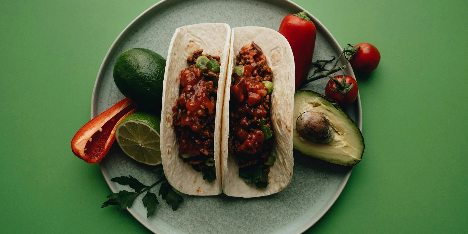 Bowl with tomato-based picadillo