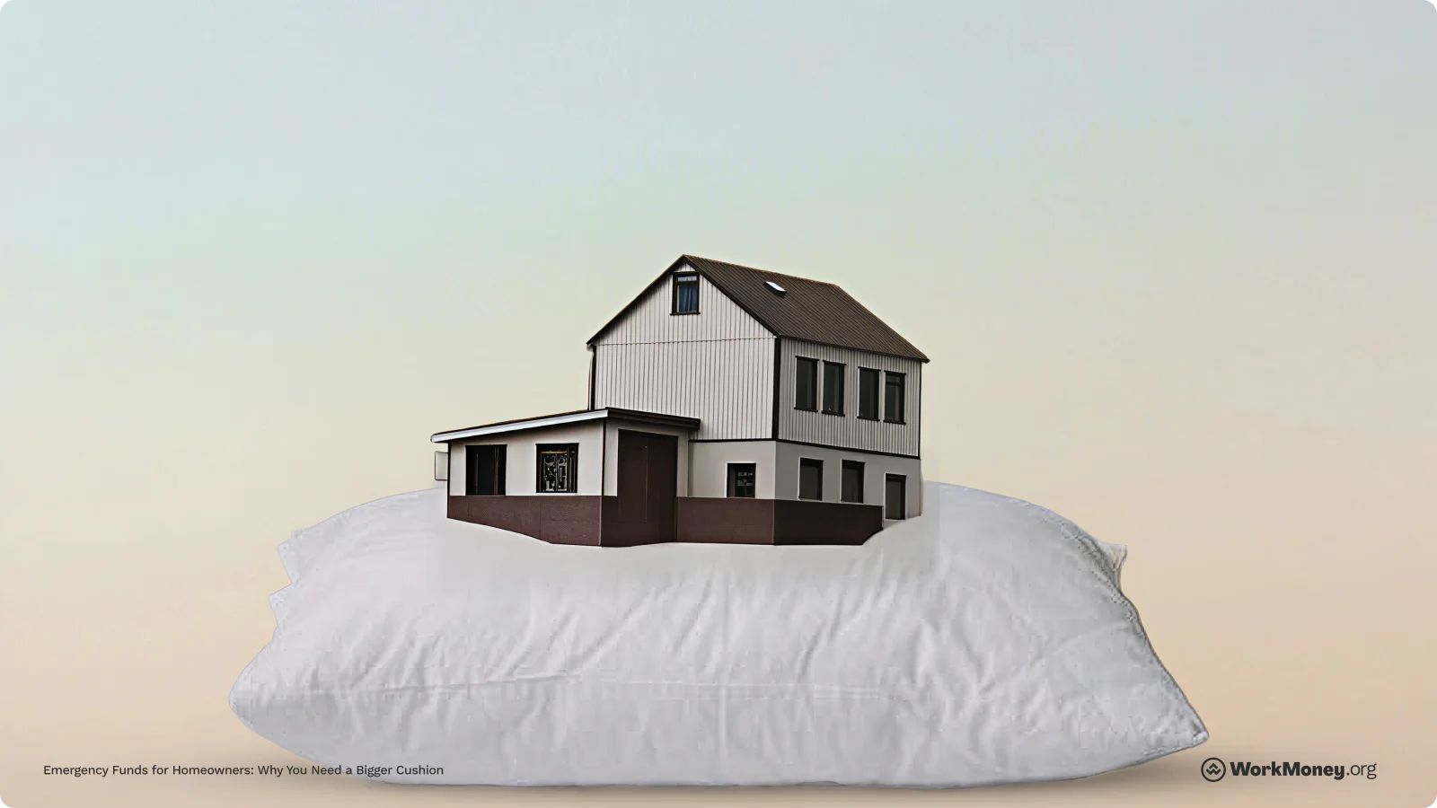 House on a pillow