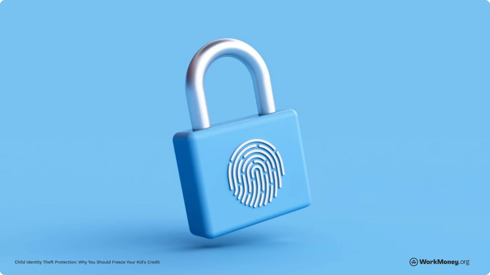 A lock with a fingerprint on it