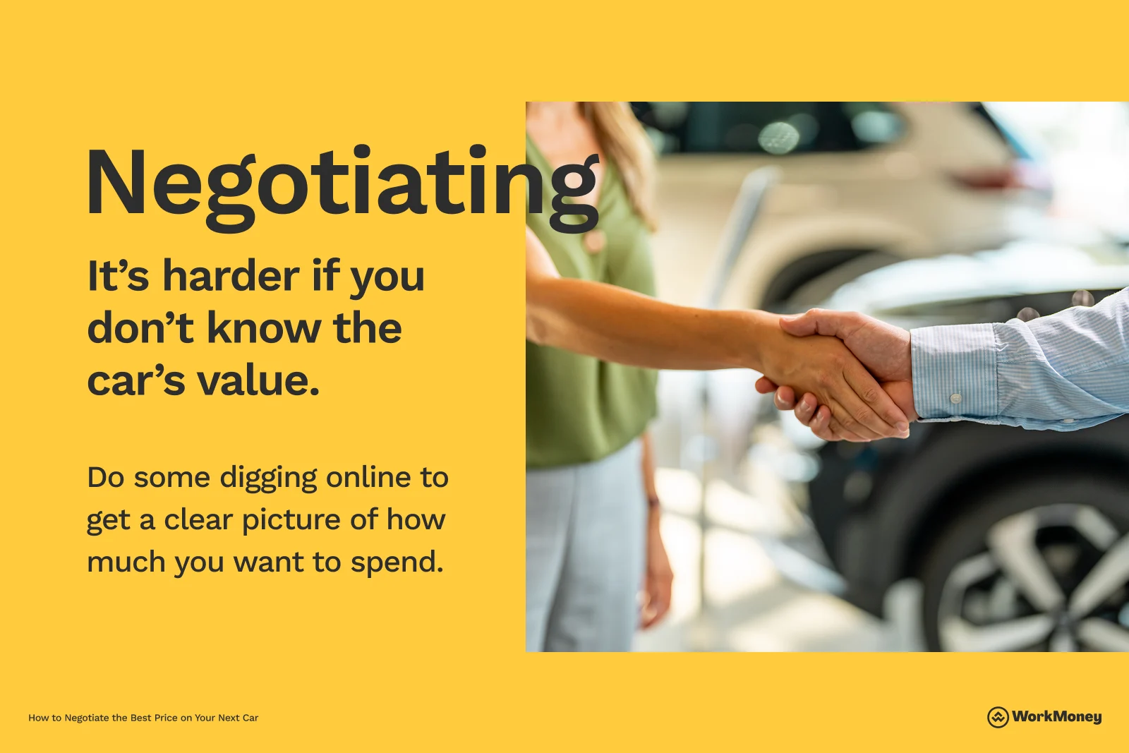 Gives the definition of negotiating