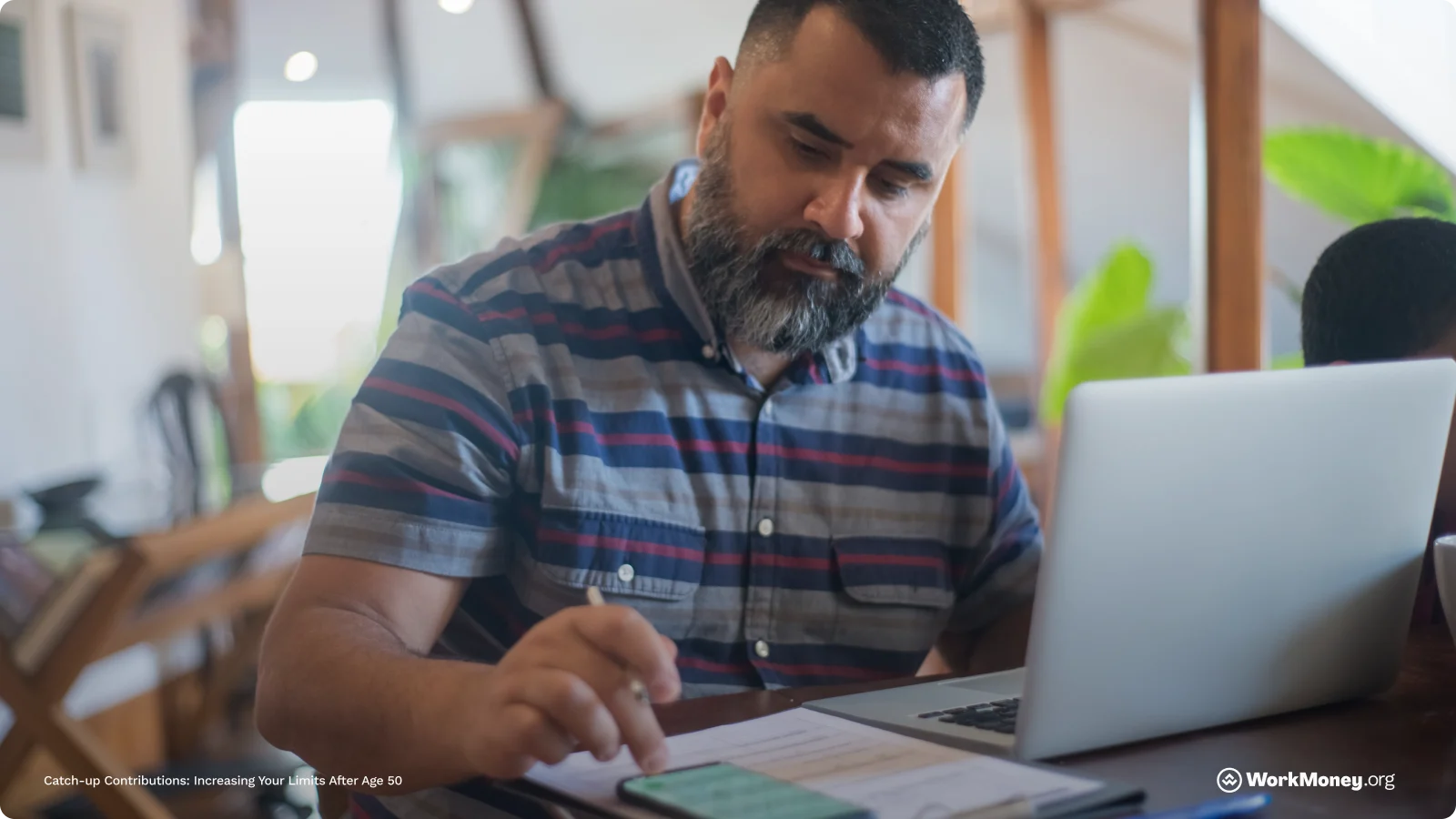 A man crunches some numbers on making bigger contributions to his retirement account.