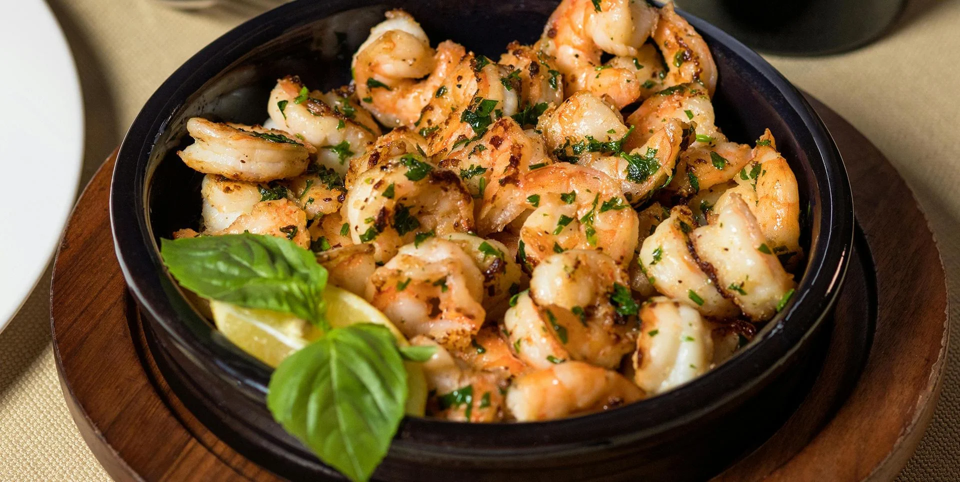 A plate of shrimp