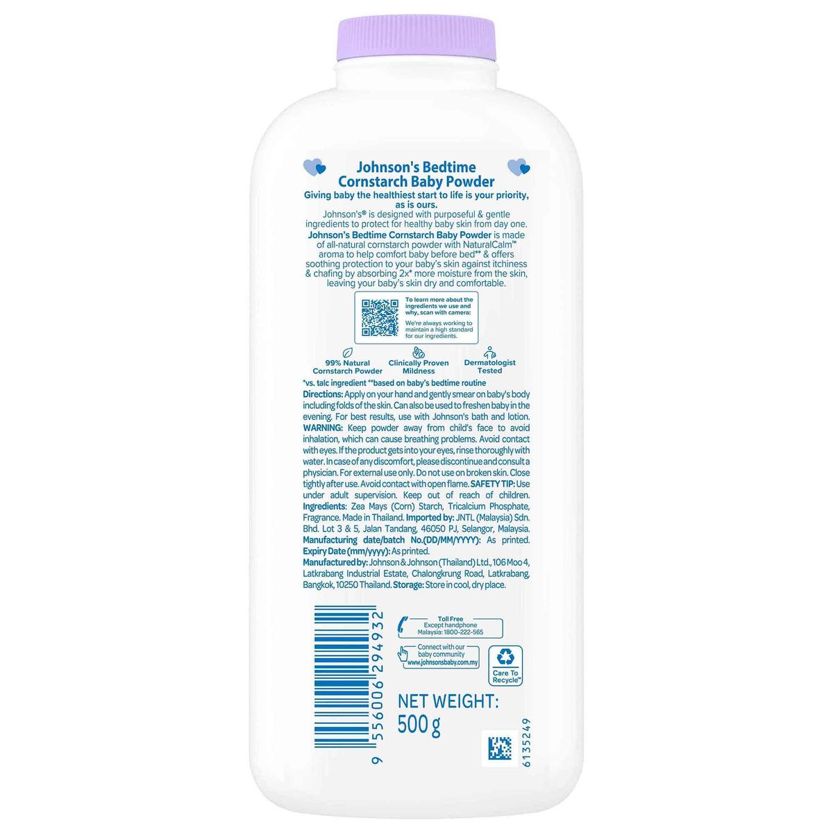 Johnson's® Bedtime Cornstarch Baby Powder image 2